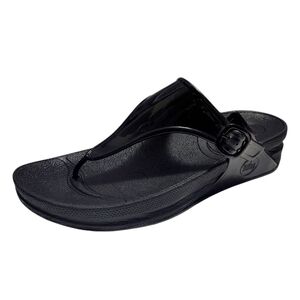 Fitflop Black Classic Comfort Cushioned Orthotic Sandals Women's Size 7.5